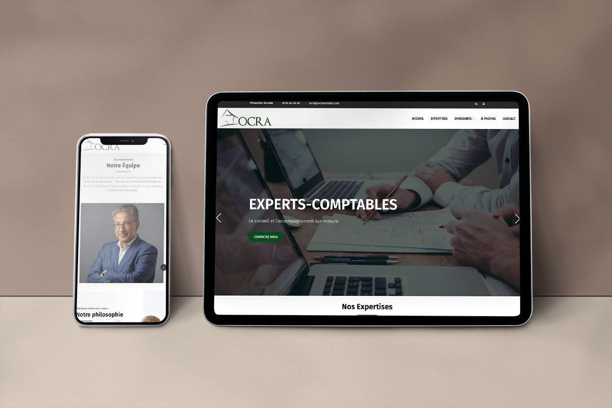Site vitrine - Ocra Conseil