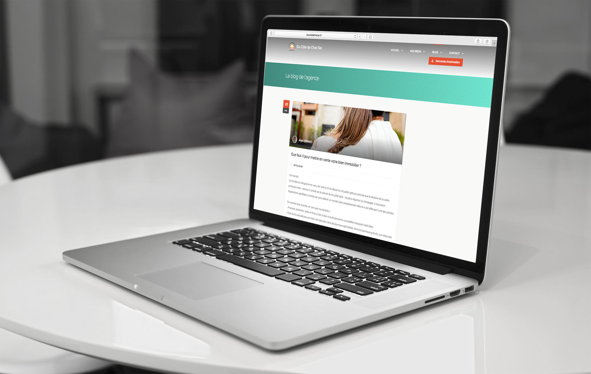 site web entreprise agence immobilière