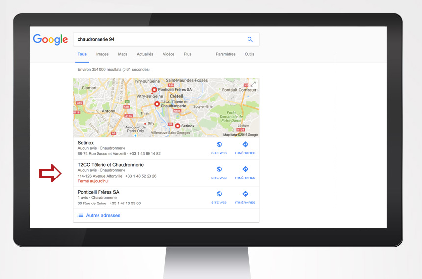 site web pour chaudronnerie