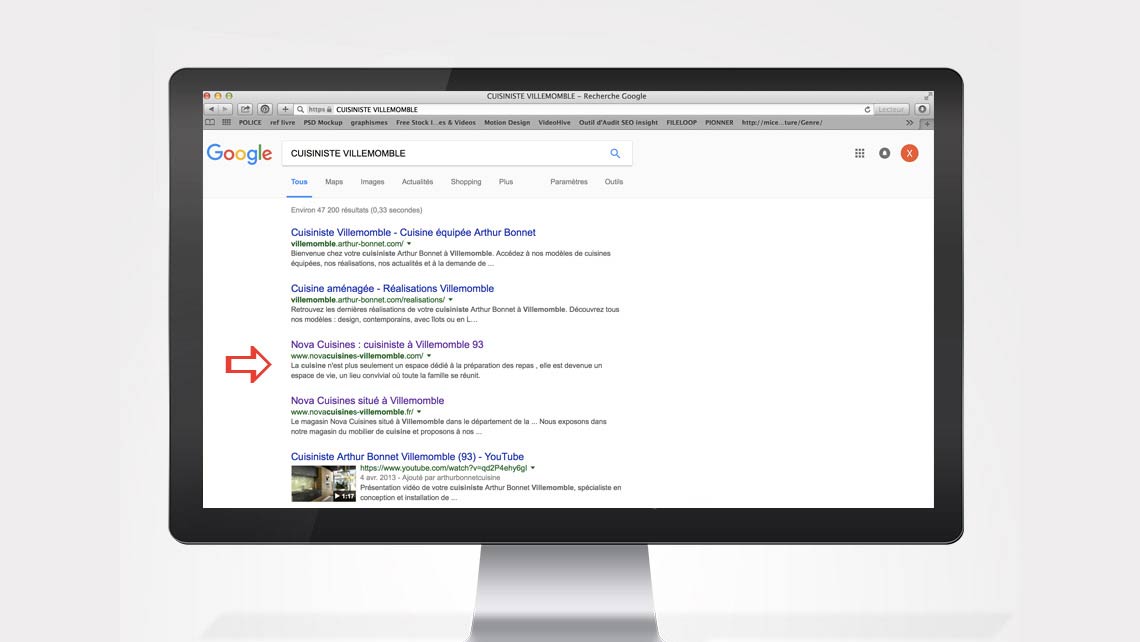 site web cuisiniste