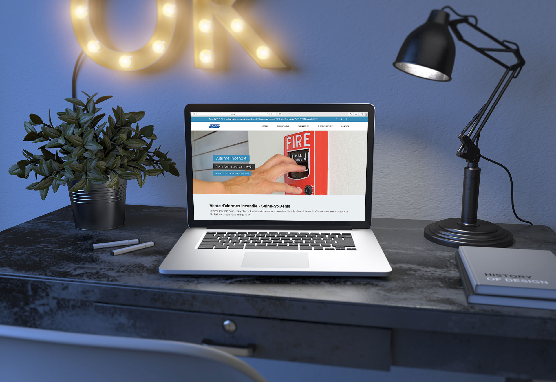 site web entreprise de desenfumage